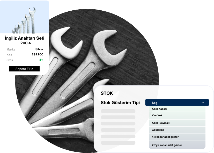 <b>Stok Gösterim Tipi</b> Özelliği 1 <b>Stok Gösterim Tipi</b> Özelliği 1