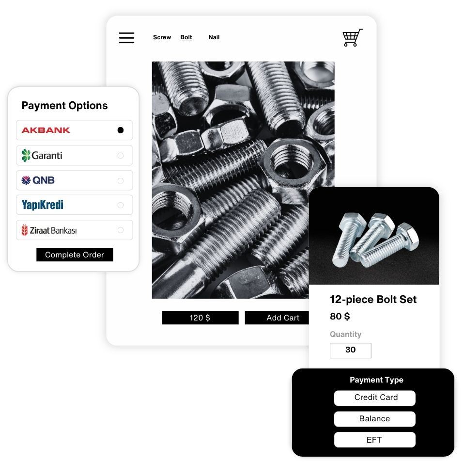 What do B2B STORE e-payment solutions <b>provide your customers and dealers?</b> 1